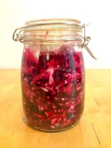 Ginger Beet Sauerkraut