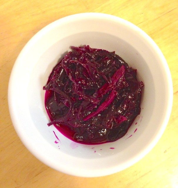 Ginger Beet Sauerkraut