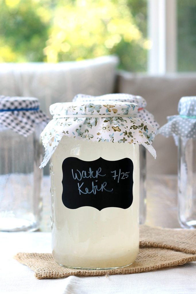 Probiotic rich water kefir recipe. Easy step by step instructions including how to make a fizzy kefir soda. Great for digestion and full of minerals.