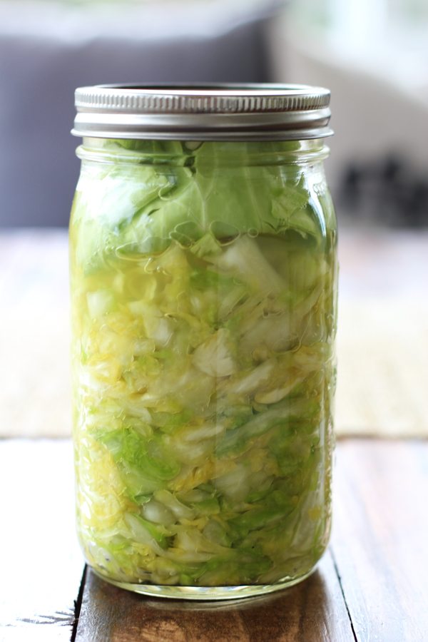 Use sauerkraut as a snack or side, in macro bowls or salads. You can make it at quarters, or even get your hands on a jar.