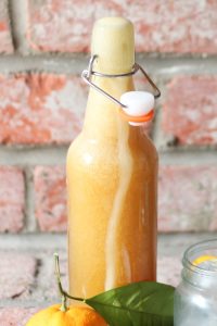 Orange Kefir Soda Pop. Inspired by nature, good health and bubbles! This recipe is so simple, only needs two ingredients and is kid approved.