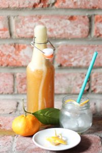 Orange Kefir Soda Pop. Inspired by nature, good health and bubbles! This recipe is so simple, only needs two ingredients and is kid approved.