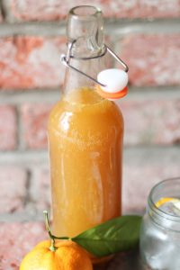 Orange Kefir Soda Pop. Inspired by nature, good health and bubbles! This recipe is so simple, only needs two ingredients and is kid approved.