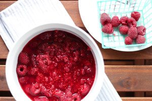 Probiotic Raw Raspberries recipe. They are slightly sweet, tart, and bubbly. Side effects are a flatter tummy and glowing skin.