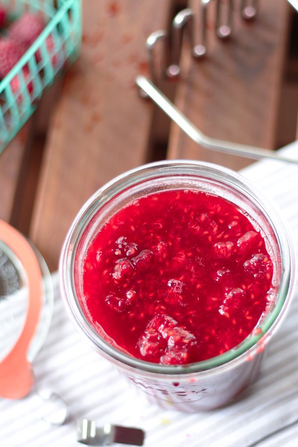 Probiotic Raw Raspberries recipe. They are slightly sweet, tart, and bubbly. Side effects are a flatter tummy and glowing skin.