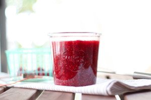 Probiotic Raw Raspberries recipe. They are slightly sweet, tart, and bubbly. Side effects are a flatter tummy and glowing skin.