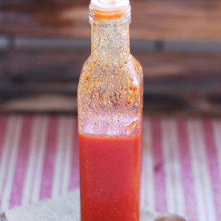 Easy Lacto-Fermented Hot Sauce is simple to make. Requires only 4 ingredients and is bursting with complex flavor.