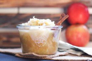 Apple Spice Sauerkraut recipe. Sweet apples, cinnamon, cloves, ginger and cabbage are combined to create your favorite fall flavors in a healing food.