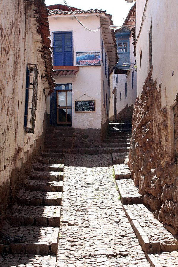 Trip To Peru. A street in San Blas neighborhood in Cusco.