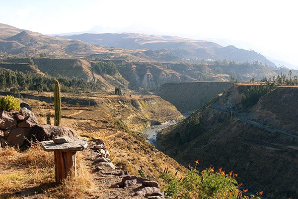 Trip To Peru. View from our mud hut in Colca Canyon