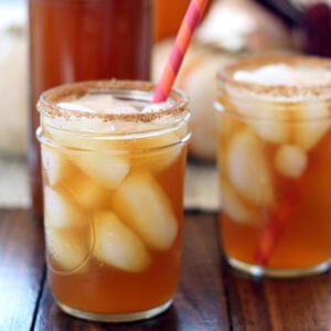 Warm spices, cinnamon, ginger, roasted chicory, cloves, and nutmeg with hints of pumpkin make my Sweet Harvest Pumpkin Kombucha taste like pumpkin cider.