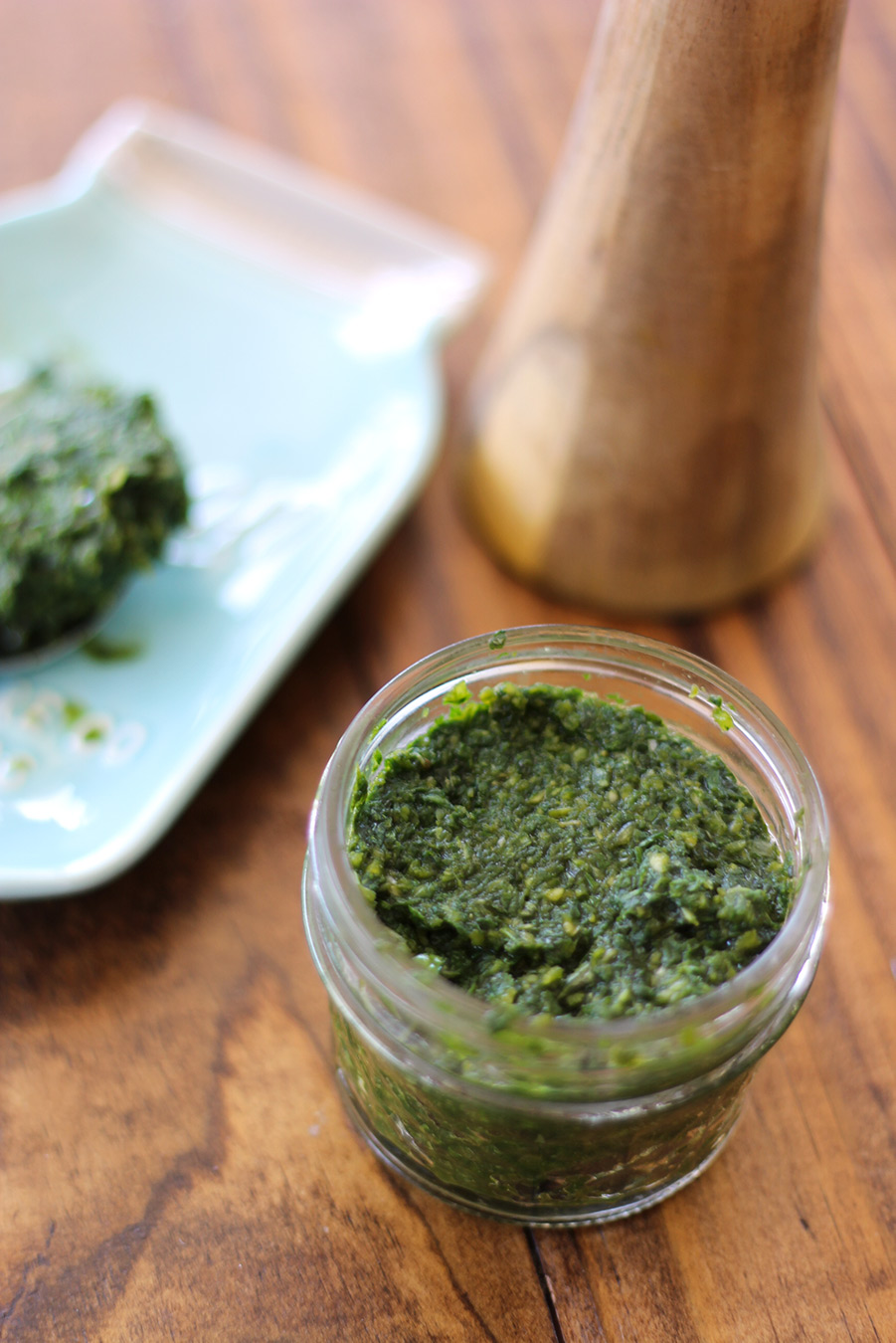 Bursting with sweet, herby, garlic flavor, this Fermented Basil and garlic paste recipe is the perfect base for dressings and sauces. 