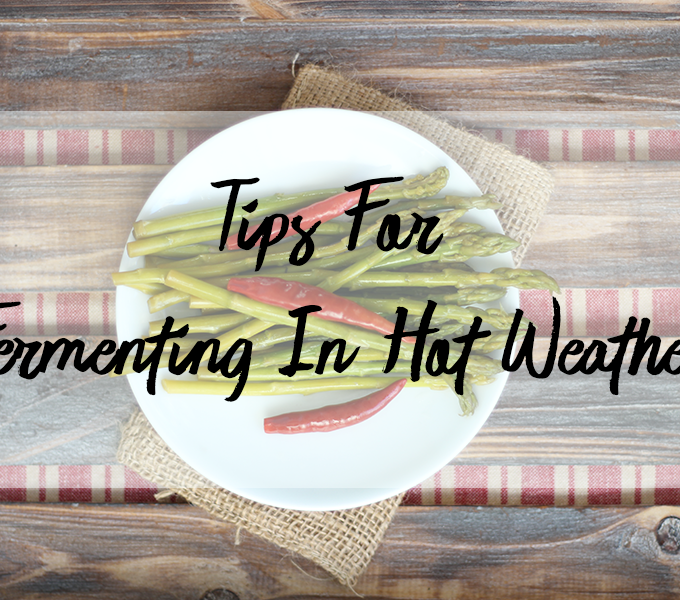 Have your ferments been getting moldy or soft and mushy lately? These issues may be avoided if you follow my tips for fermenting in hot weather.